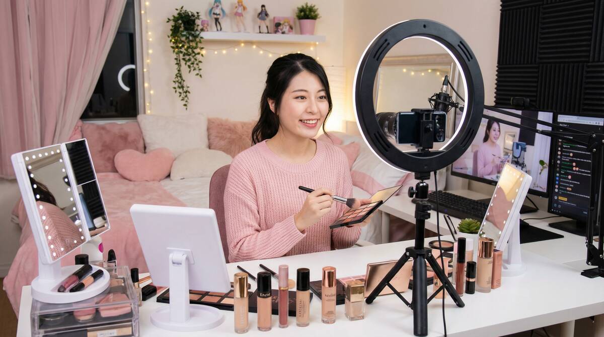 17c一起草美妆视频教程